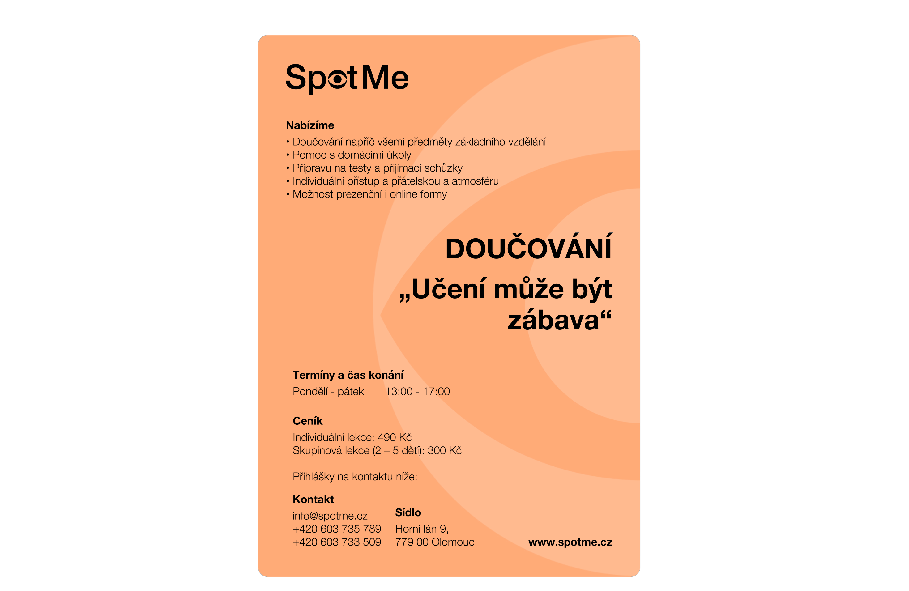 Plakát Doučování