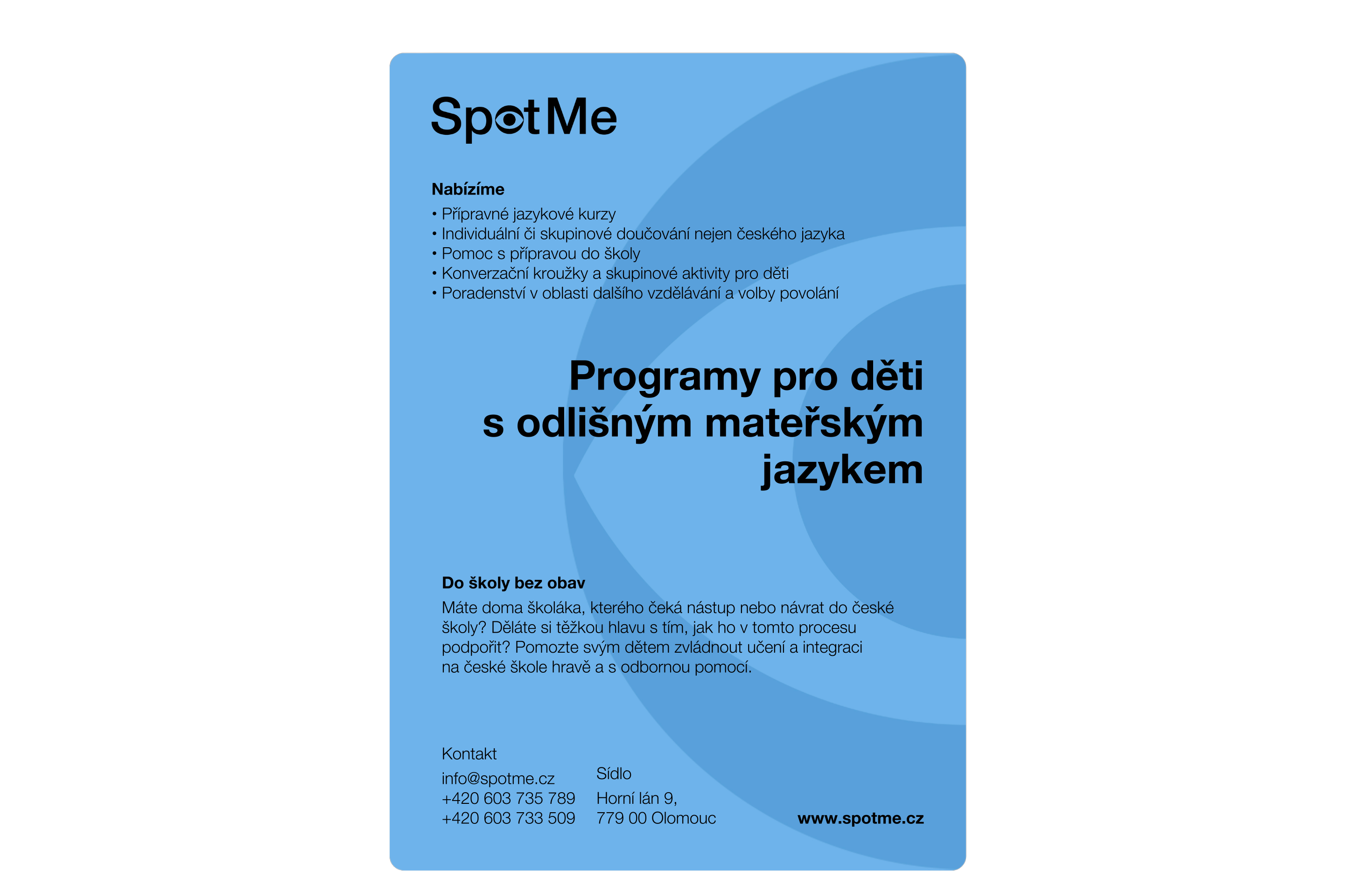 Plakát Služby pro děti s OMJ